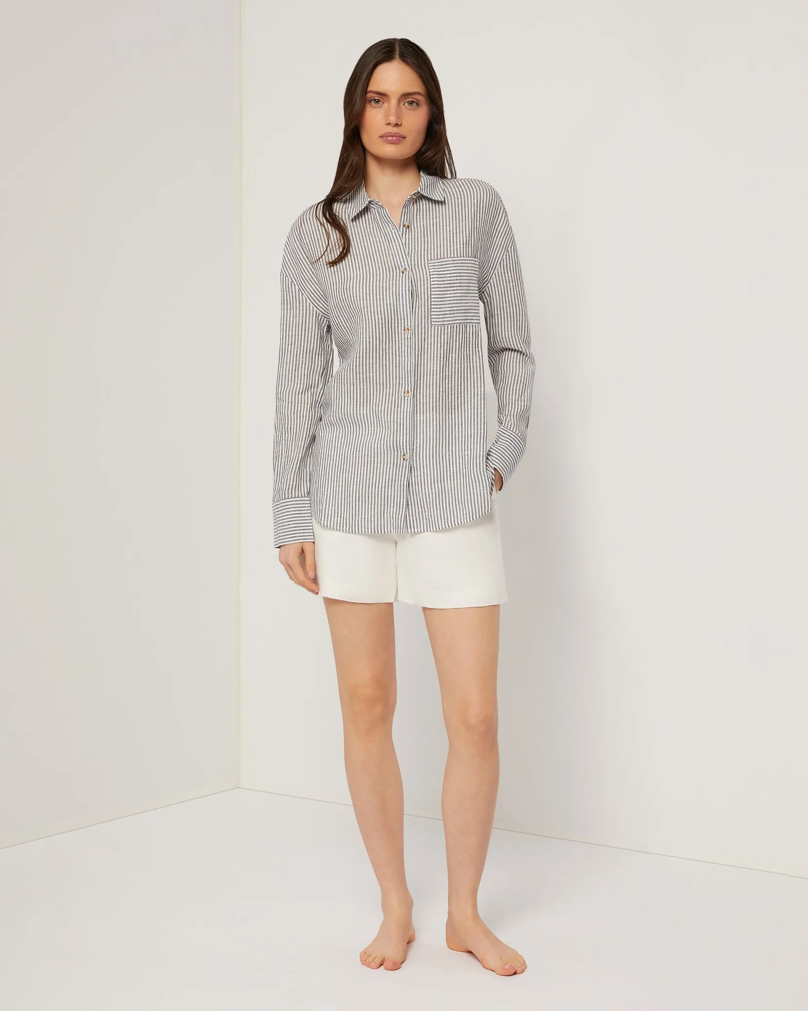 Air Linen Boyfriend Shirt