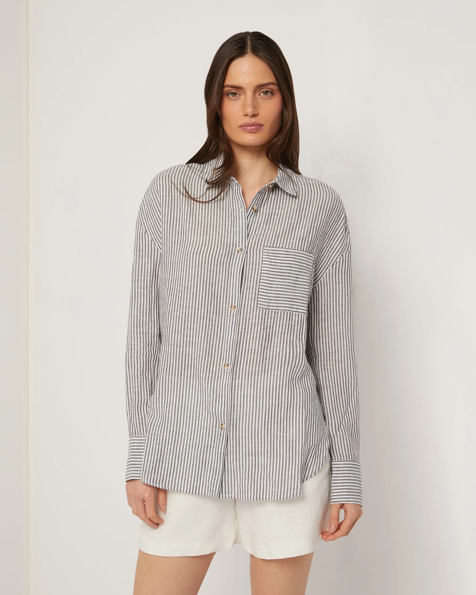 Air Linen Boyfriend Shirt