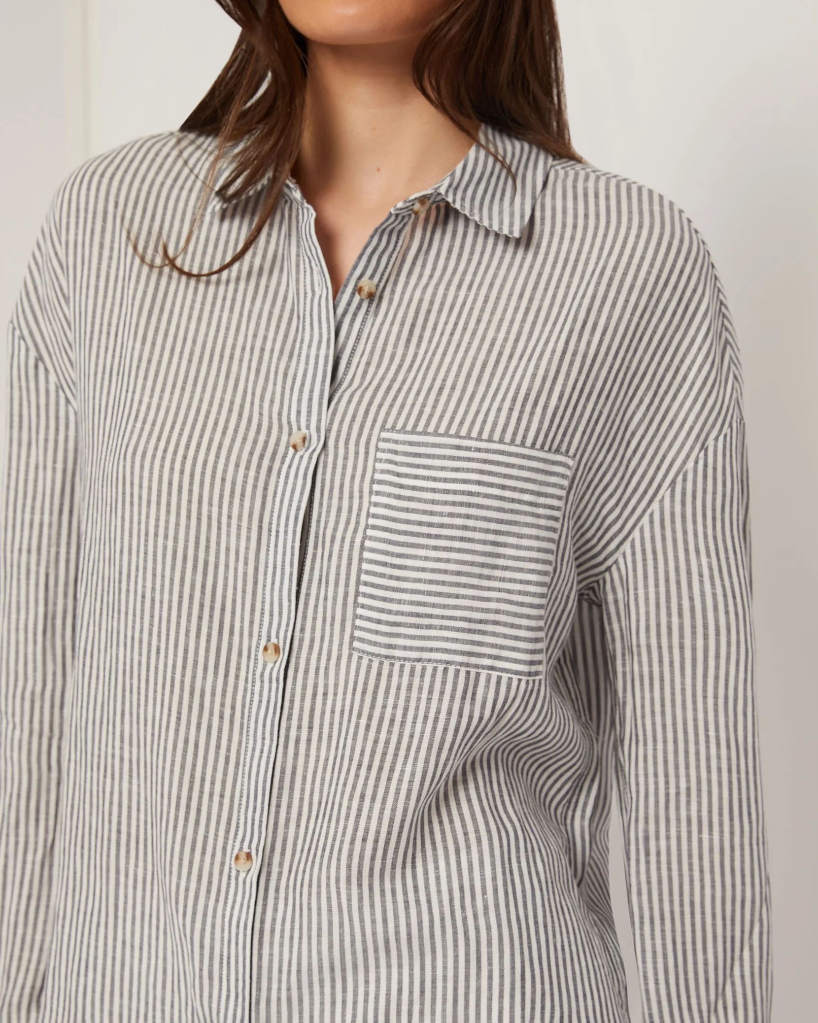 Air Linen Boyfriend Shirt