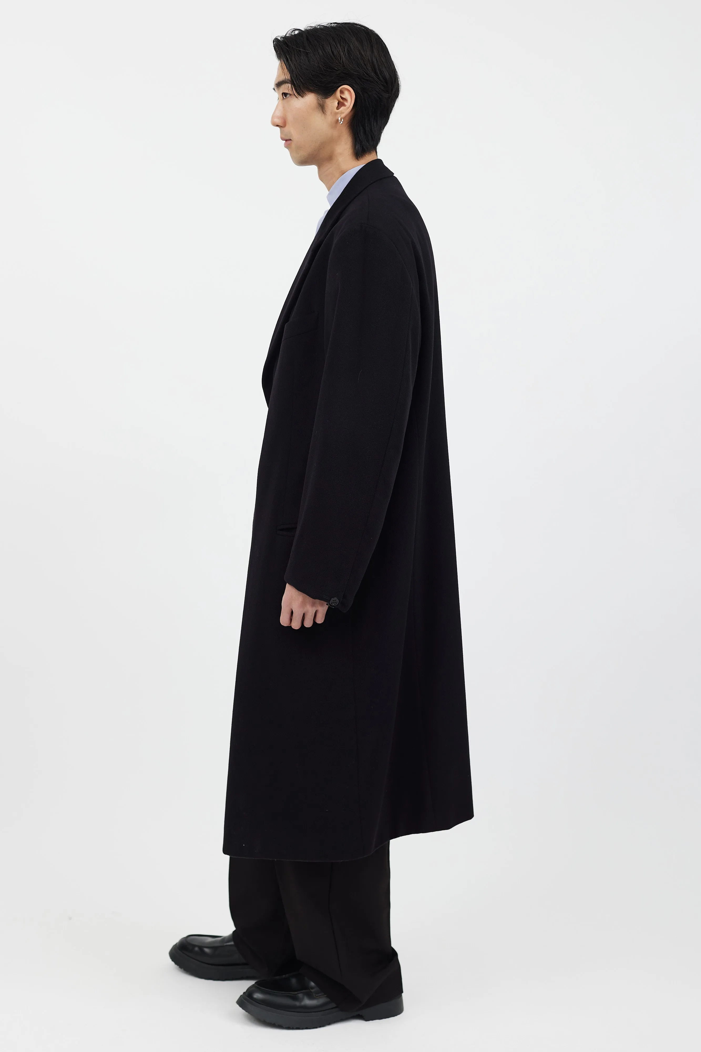 Black Cashmere Long Coat