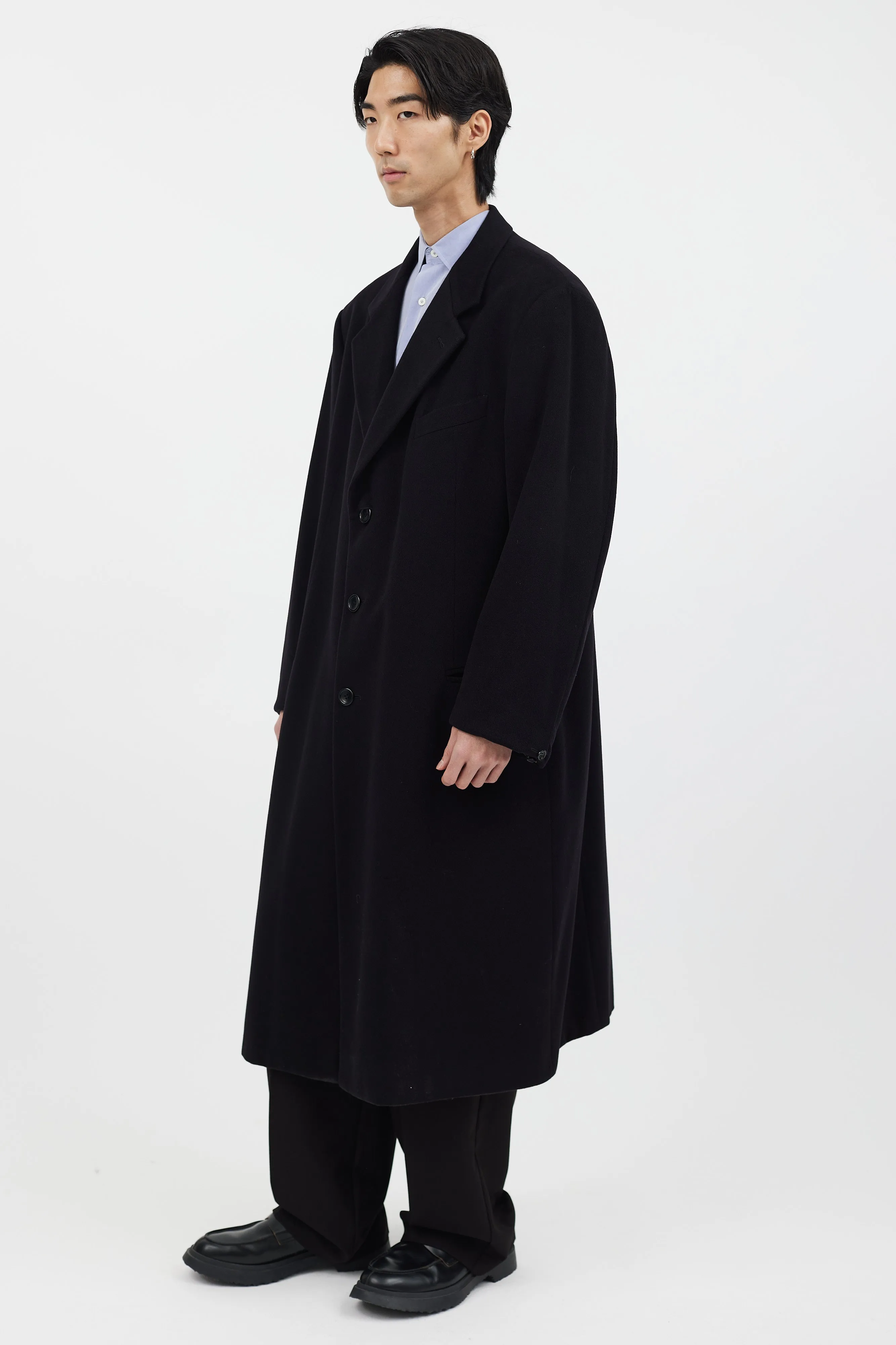 Black Cashmere Long Coat
