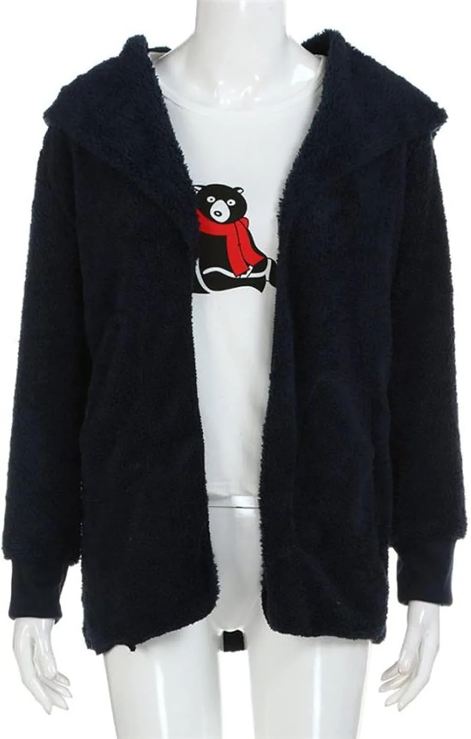 ChicCrate 2025 Women's Winter Faux Fur Coats Long Sleeve Fuzzy Fleece Sherpa Jacket Casual Trendy Clothes Warm Cozy Outerwear