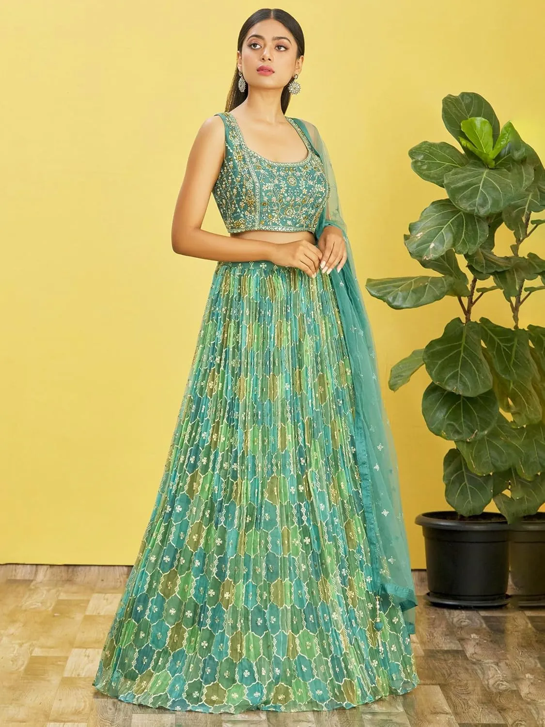 Readymade A Line Wedding Bridesmaid Lehenga With Choli And Dupatta, Party, Festive Wear For Women
