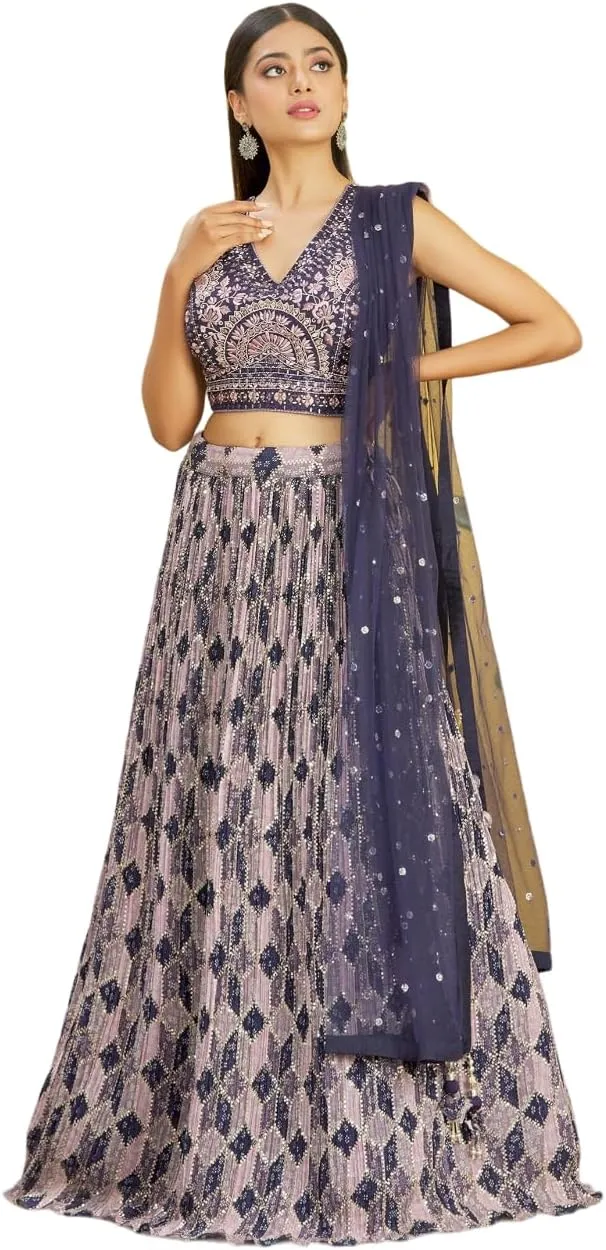 Readymade A Line Wedding Bridesmaid Lehenga With Choli And Dupatta, Party, Festive Wear For Women
