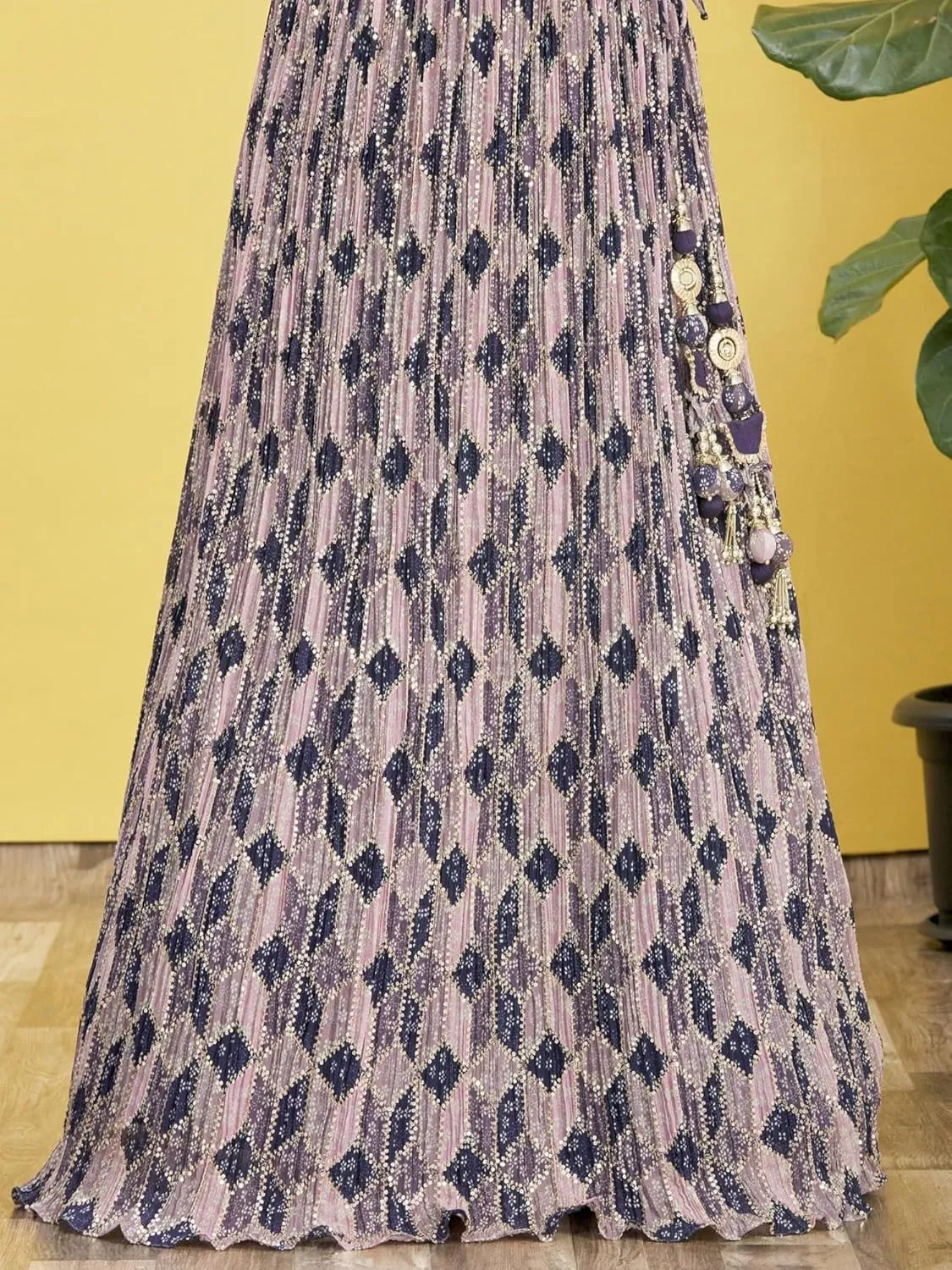 Readymade A Line Wedding Bridesmaid Lehenga With Choli And Dupatta, Party, Festive Wear For Women