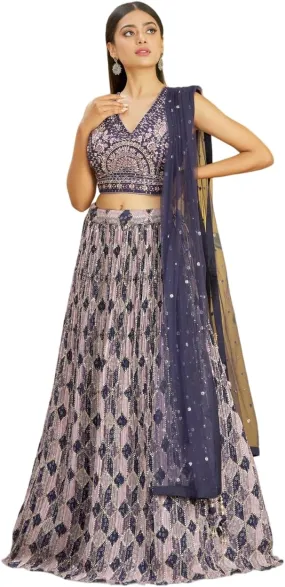 Readymade A Line Wedding Bridesmaid Lehenga With Choli And Dupatta, Party, Festive Wear For Women