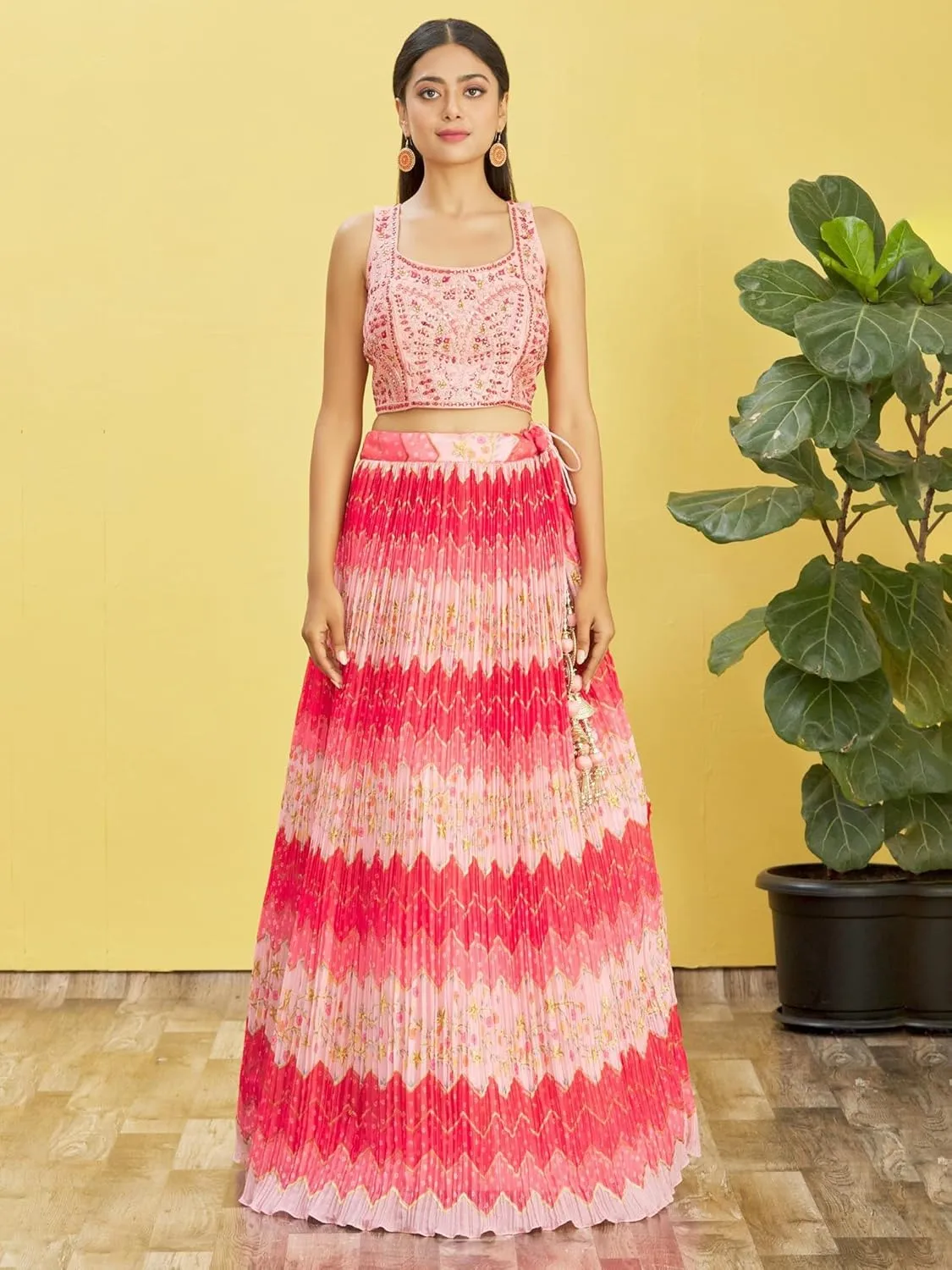 Readymade A Line Wedding Bridesmaid Lehenga With Choli And Dupatta, Party, Festive Wear For Women
