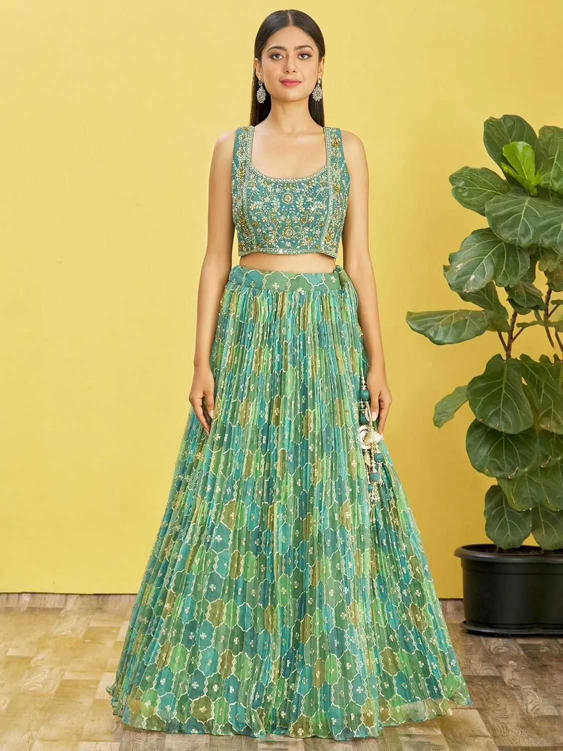 Readymade A Line Wedding Bridesmaid Lehenga With Choli And Dupatta, Party, Festive Wear For Women