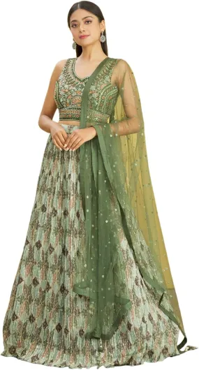 Readymade A Line Wedding Bridesmaid Lehenga With Choli And Dupatta, Party, Festive Wear For Women
