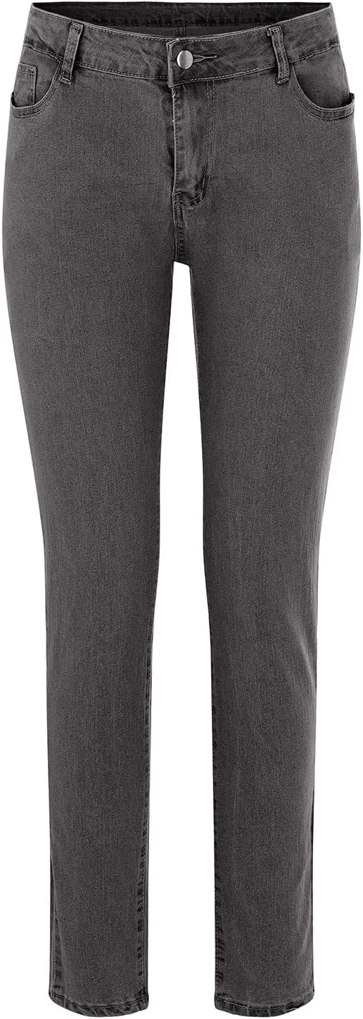 Womens Classic High Waisted Skinny Stretch Butt Lifting Jeans Slim Fit Denim Pants