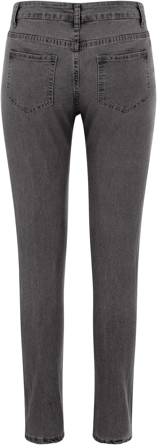 Womens Classic High Waisted Skinny Stretch Butt Lifting Jeans Slim Fit Denim Pants