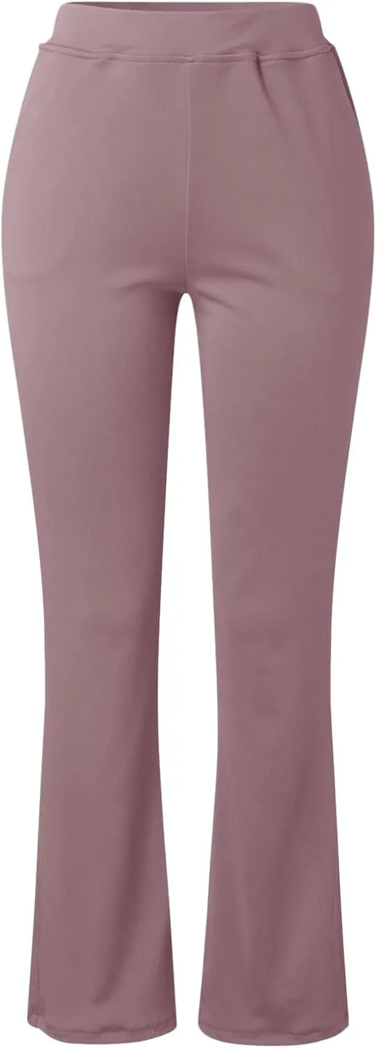 Work Pants for Women 2025 High Waist Stretch Soft Comfy Athletic Workout Yoga Dressy Pants Casual Business Trousers